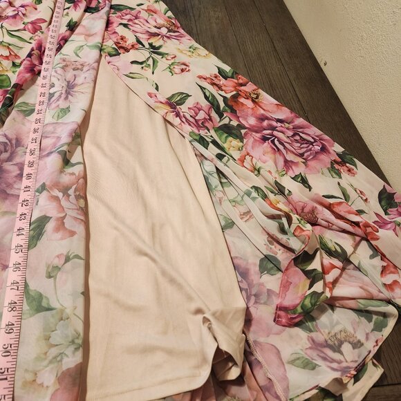 Lulus Pink Floral Print Sleeveless  Maxi Dress NWOT XS - Picture 7 of 10